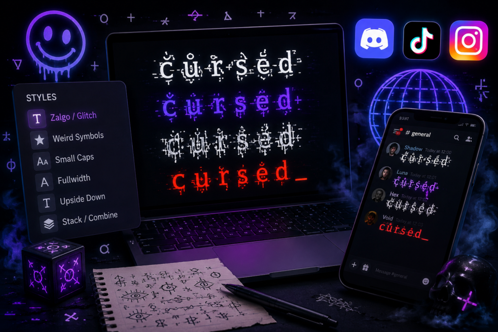 Create Cursed Text