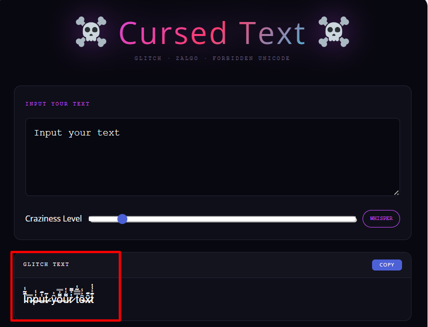 Glitch Text