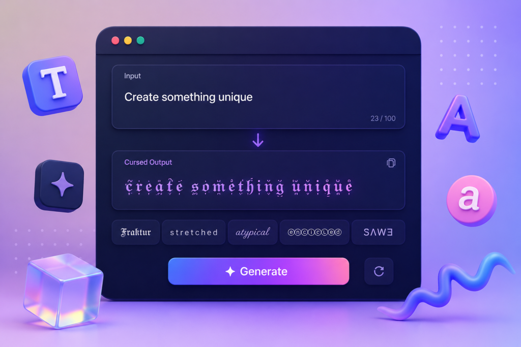 Cursed Text Generator — Free Online Tool