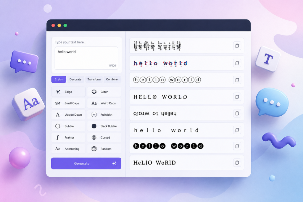 cursed writing generator tools online comparison