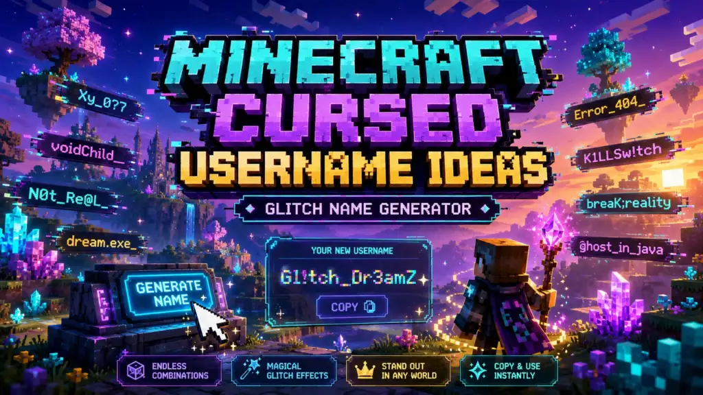 minecraft cursed username glitch name generator