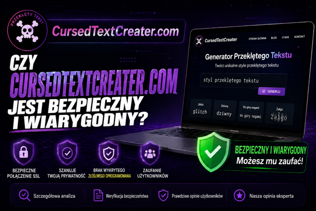 Czy Cursed Text Creater jest bezpieczny i wiarygodny?