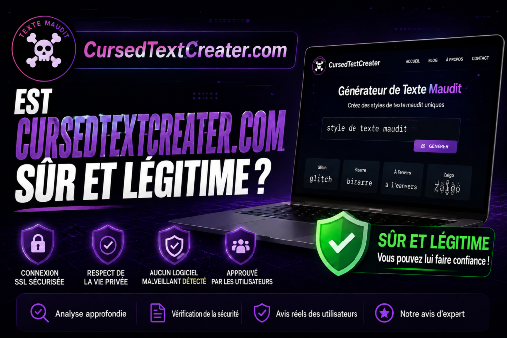 Cursed Text Creater est-il sûr et légitime ?