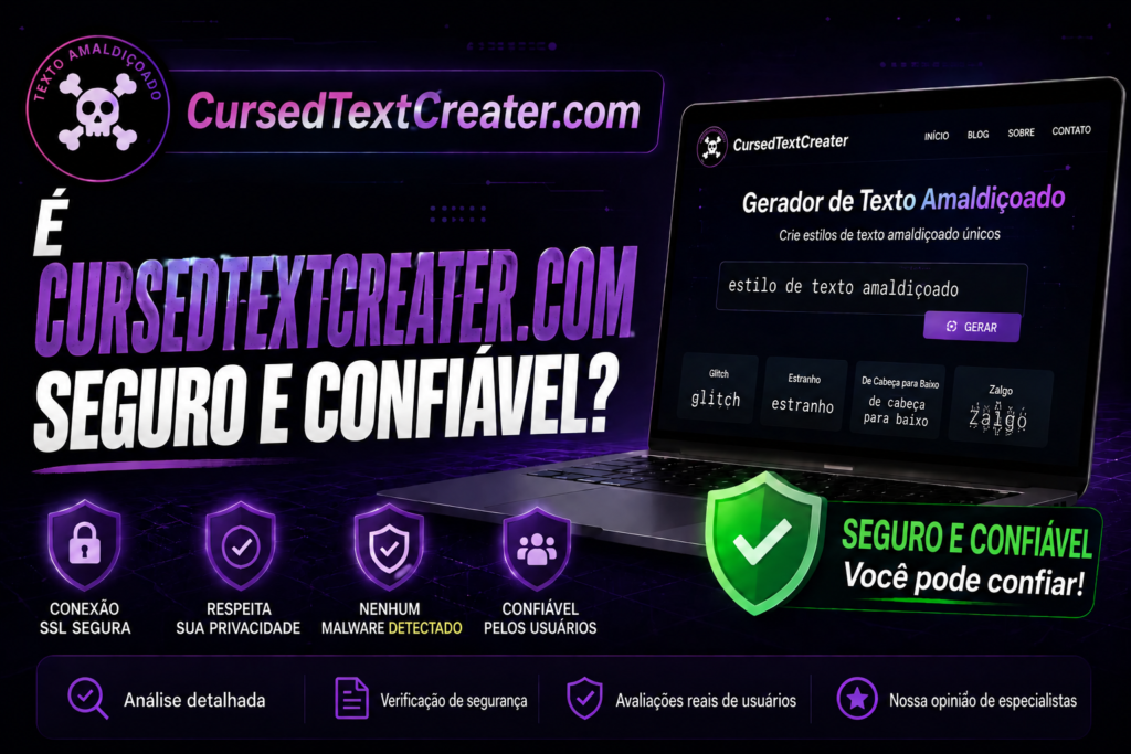 Cursed Text Creater é seguro e confiável?