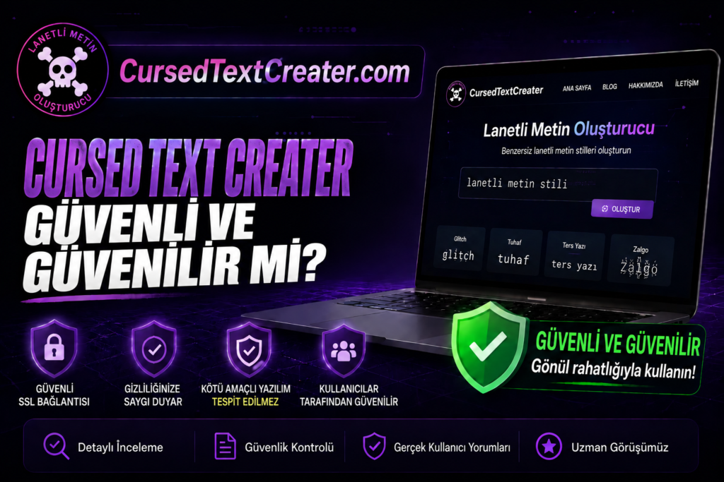 Cursed Text Creater Güvenli ve Güvenilir mi?