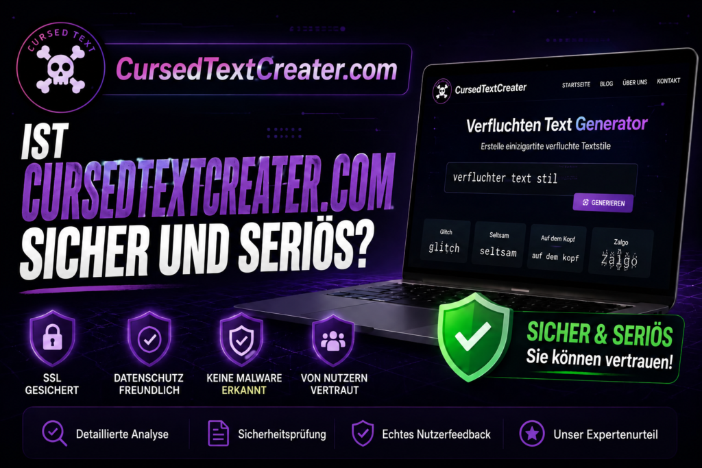 Ist Cursed Text Creater sicher und seriös?