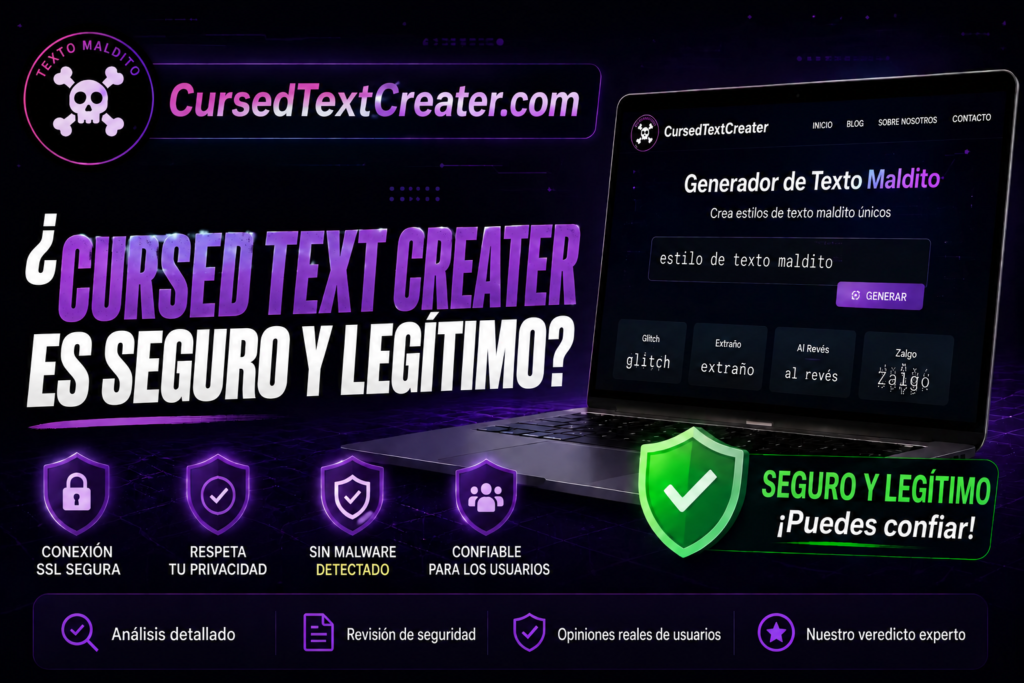 ¿Cursed Text Creater es seguro y legítimo?